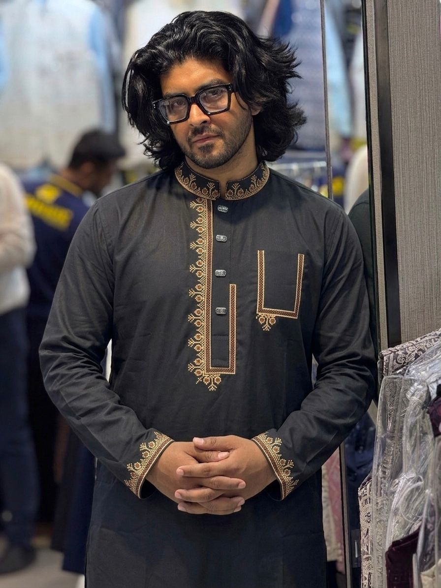 NG2 đĨChina Stitch Cotton Panjabi đĨ - Image 1